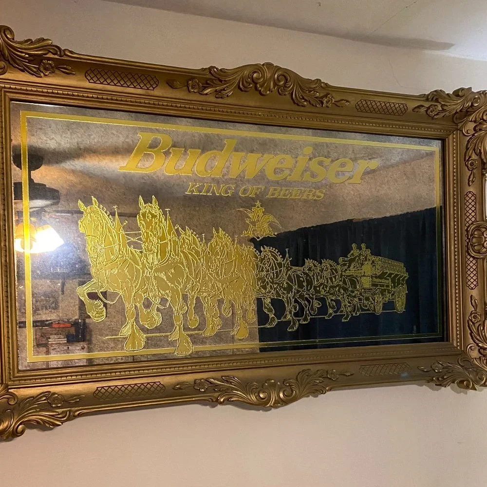 Budweiser | Wall Decor | Budweiser 58 Clydesdale Vintage Rare Gold